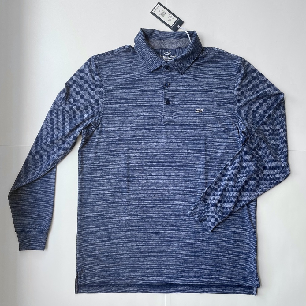 Vineyard Vines Performance Long Sleeve Polo Size M
